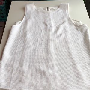 Violet + Claire White Sleeveless Top